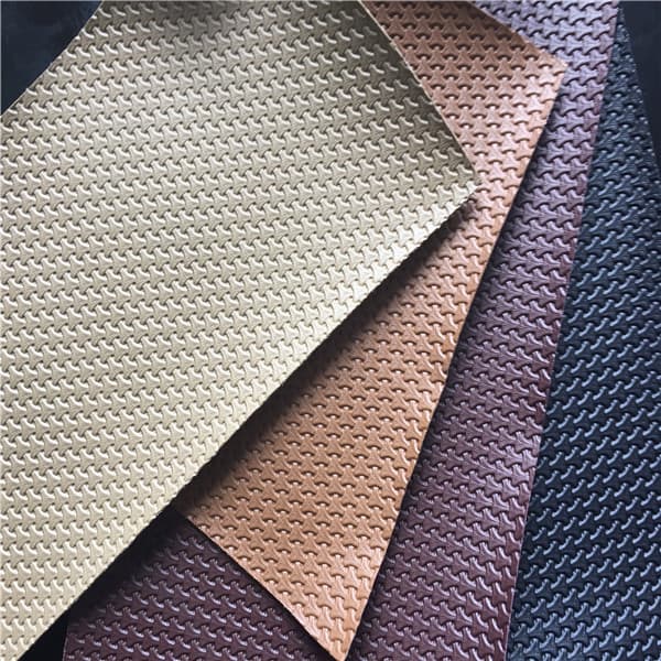 0_7mm leather for car seats with knitted